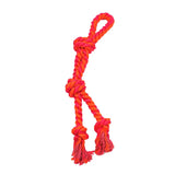 2-Knot Split Rope Tug - 17.75" / Orange/Magenta