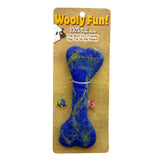 Wooly Fun Felted Wool Flat Bone - Blue
