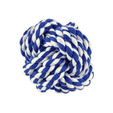 Rope Ball - 3.75" / Blue/White