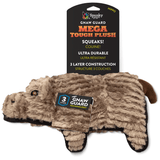 Spunky Pup Tough Plush Hippo - Mega