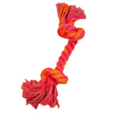 2-Knot Rope Bone - 14" / Orange/Magenta