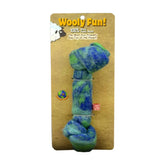 Wooly Fun Felted Wool Knotted Bone - Blue