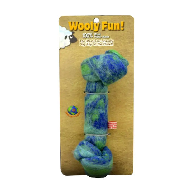 Amazing Pet Products Amazing Pet Products Wooly Fun Felted Wool Knotted Bone, 8.5"