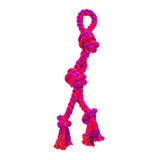 2-Knot Split Rope Tug - 17.75" / Purple/Magenta