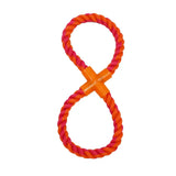 Figure-8 Rope Tug - 10.5" / Orange/Magenta