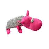 Shaggy Bottle Dog Toy - Hippo
