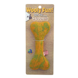 Wooly Fun Felted Wool Flat Bone - Yellow