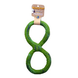 Wooly Fun Felted Wool Figure-8 Tug - 11" / Green