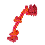 3-Knot Rope Bone - 15" / Orange/Magenta