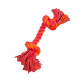 2-Knot Rope Bone - 10" / Orange/Magenta