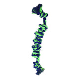 7-Knot Rope Bone - Blue/Green