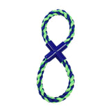 Figure-8 Rope Tug - 10.5" / Blue/Green