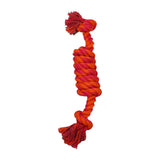 2-Knot Coil Rope Tug - Orange/Magenta
