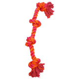 4-Knot Rope Bone - 26" / Orange/Magenta
