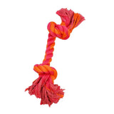 2-Knot Rope Bone - 8" / Orange/Magenta