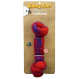Wooly Fun Felted Wool Knotted Bone - Red