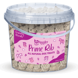 Spunky Pup Bucket of Biscuits Prime Rib Dog Treats, 4 lb