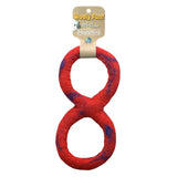 Wooly Fun Felted Wool Figure-8 Tug - 8" / Red Marble