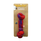Knotted Rope Bone - 4.5" / Red