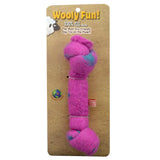 Wooly Fun Felted Wool Knotted Bone - Magenta