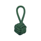 Rope Ball with Loop Handle - Loop Handle / 4.5" / Blue/Green