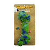Knotted Rope Bone - 4.5" / Green