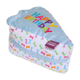 Multipet Birthday Cake Slice Plush Dog Toy - 6"