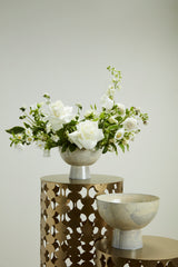 Isabella Marbled Metal Compotes By Accent Decor