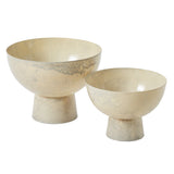 Isabella Marbled Metal Compotes By Accent Decor