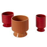 Jacques Footed Ceramic Decorative Vessels By Accent Decor