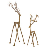 Kingly Reindeer Metal Decorative Figurines By Accent Decor