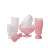 Kyandi Ribbed Glass Compotes By Accent Decor