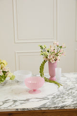 Kyandi Ribbed Glass Compotes By Accent Decor
