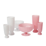 Kyandi Ribbed Glass Compotes By Accent Decor