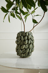 Layered Avocado Sculptural Ceramic Vessels By Accent Decor - Pot, 16.5" x 10.25" - Image 6