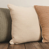 Zig Zag Natural Throw Pillow