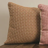 Lattice Bronze Throw Pillow