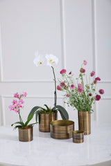 Lincoln Metal Decorative Vessels By Accent Decor