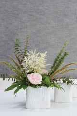 Linen Cube Ceramic Decorative Accent By Accent Decor