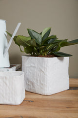 Linen Cube Ceramic Decorative Accent By Accent Decor