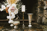Lita and Footed Metal Compotes By Accent Decor