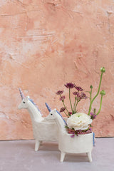 Lolly Unicorn Ceramic Planter By Accent Decor