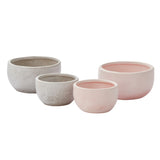 Lottie Reactive Glaze Textured Bowls By Accent Decor