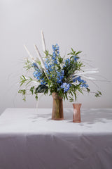 Lyrical Ribbed Glass Vase By Accent Decor