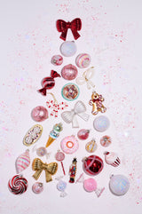 Metallic Bow Glass Ornament By Accent Decor