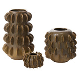 Millay Ombre Textured Ceramic Decorative Vases By Accent Decor - 8" x 8" - Image 3