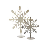 Moonlit Snowflake Display Stands By Accent Decor