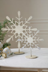 Moonlit Snowflake Display Stands By Accent Decor