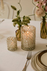 Moonlit Glass Votive Candleholders By Accent Decor