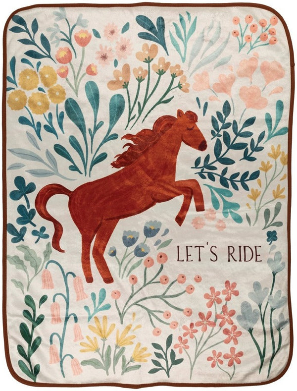 Manual Woodworkers & Weavers Let's Ride Throw Blanket 30" x 40" By Manual Woodworkers & Weavers